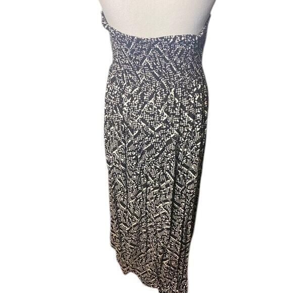 Xhilaration Strapless Black And White High Low Dress Blue Accents Size XS - Picture 7 of 8